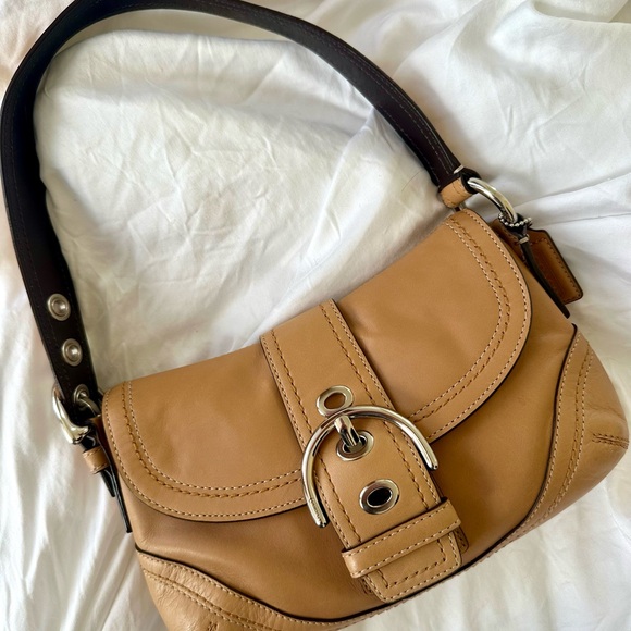 Coach SoHo tan leather bag